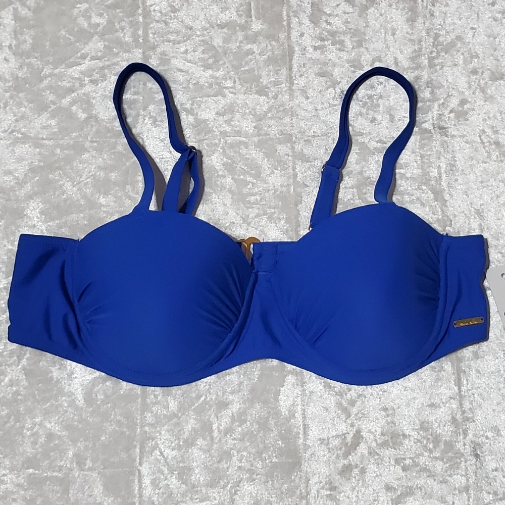 Nicole Miller Royal Blue Bikini Top